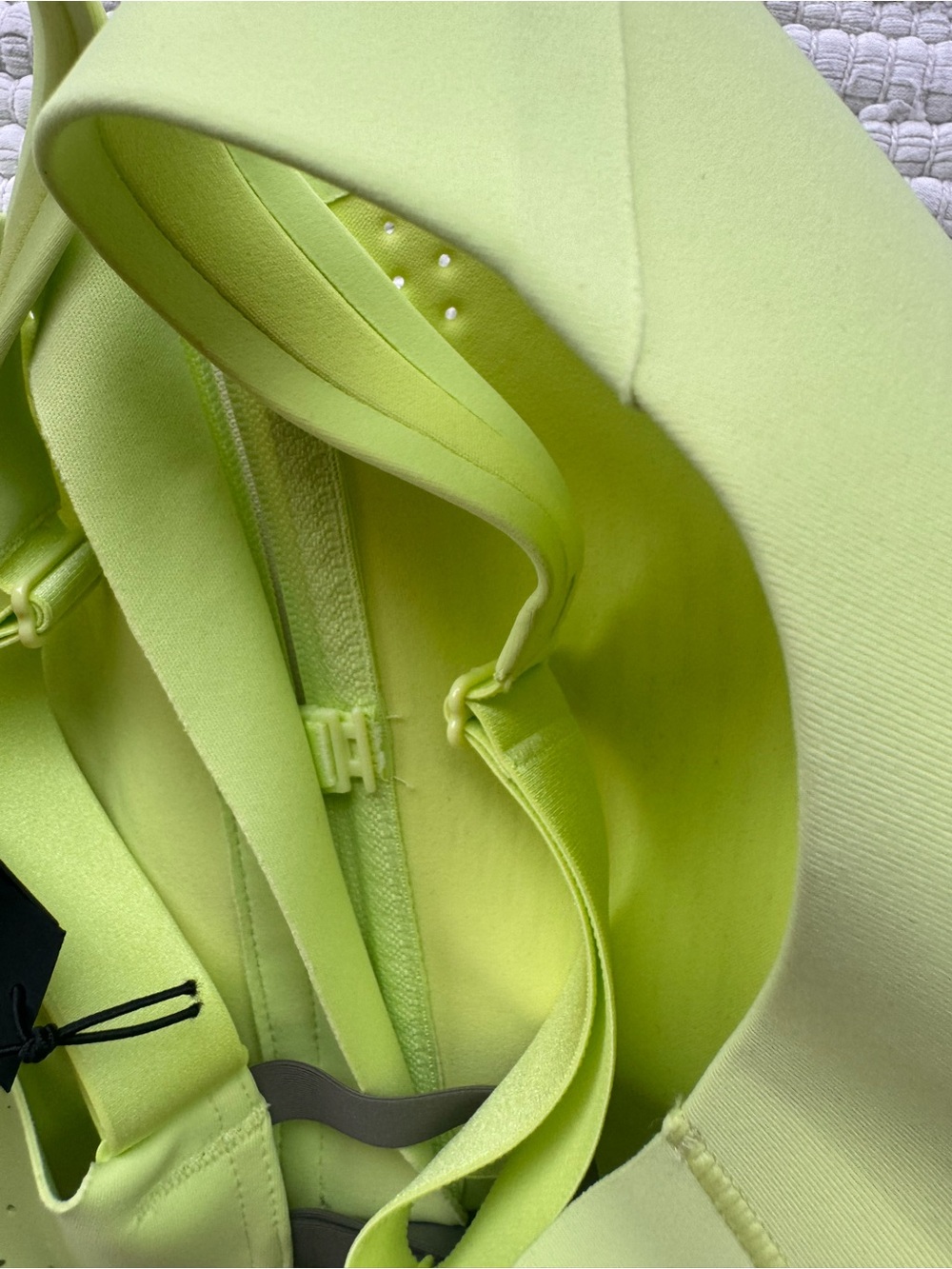 Victoria’s Secret VSX High Support Front-Zip Sports Bra Neon Lime 34D NWT - Picture 9 of 9